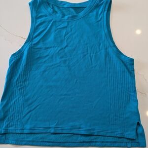 Blue Sleeveless Women's Top